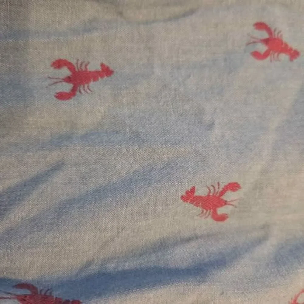 Carters 24 month lightweight denim and lobster print one piece outfit new